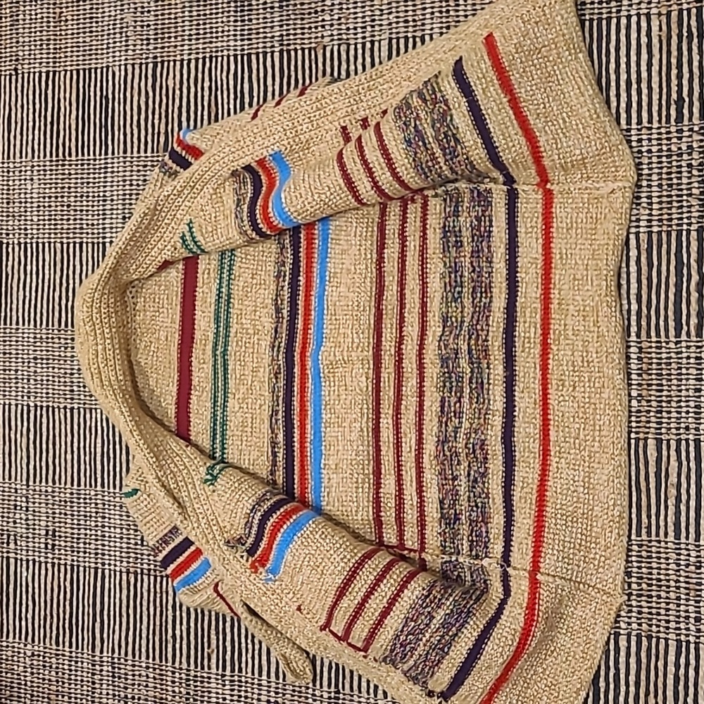 Vintage Striped Knit Cardigan - Multicolor - Picture 7 of 8